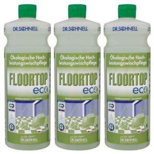 Dr. Schnell Floortop Eco 3 x 1 Liter Bodenreiniger Ökologische Wischpflege