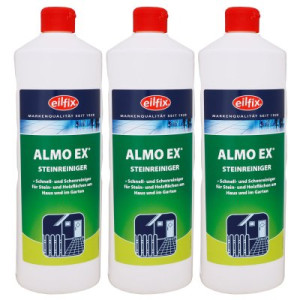 Eilfix Almo Ex Steinreiniger 3 x 1 Liter Steinreiniger Holzflächen