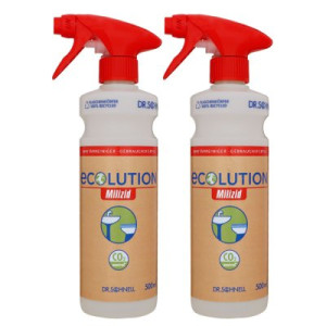 Dr. Schnell Ecolution Handsprüher Leerflasche 2 x 500 ml für Milizid Sticks