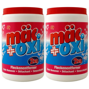 Rösch Mäc Oxi Pulver 2 x 2 kg Eimer Wäsche Fleckentferner Waschkraftverstärke