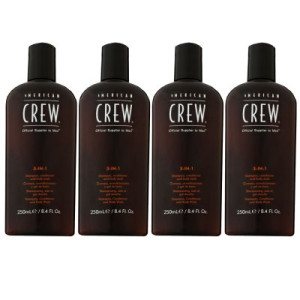 American Crew Classic 3 in 1 4 x 250 ml Shampoo Conditioner Bodywash