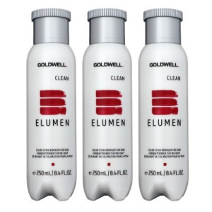 Goldwell Elumen Clean 3 x 250 ml Farbentferner für Kopf und Haut Entferner