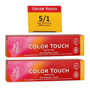 Wella Color Touch Rich Naturals 2 x 60 ml 5/1 hellbraun asch