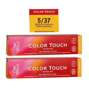 Wella Color Touch Rich Naturals 2 x 60 ml 5/37 hellbraun gold-braun