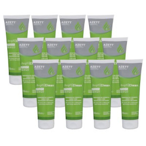 Azett Profi Clean Handreiniger 12 x 250 ml mit Reibemittel Industrieverschmutzung