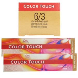 Wella Color Touch Rich Naturals 2 x 60 ml 6/3 dunkelblond gold