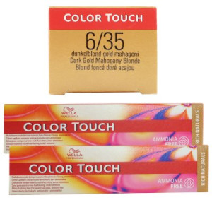 Wella Color Touch Rich Naturals 2 x 60 ml 6/35 dunkelblond gold mahagoni