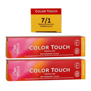 Wella Color Touch Rich Naturals 2 x 60 ml 7/1 mittelblond asch