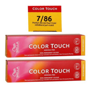 Wella Color Touch Rich Naturals 2 x 60 ml 7/86 mittelblond perl-violett