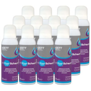 Azett UV Stop Schaum 12 x 125 ml Sonnenschutzschaum Schutz vor UV Strahlung SPF 50