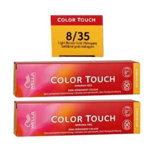Wella Color Touch Rich Naturals 2 x 60 ml 8/35 helllblond gold-mahagoni