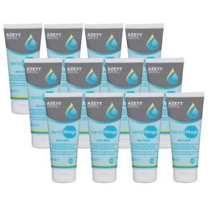 Azett Vario Stop Multi Sens Creme 12 x 100 ml Hautschutzcreme für Arbeitsstoffe