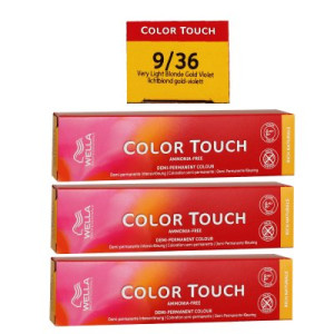 Wella Color Touch Rich Natural 3 x 60 ml 9/36 lichtblond gold violett