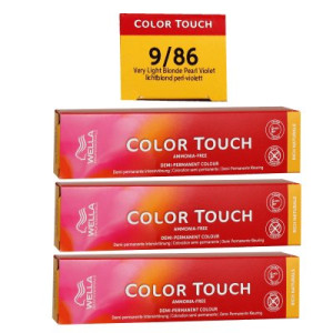 Wella Color Touch Rich Naturals 3 x 60 ml 9/86 lichtblond perl violett