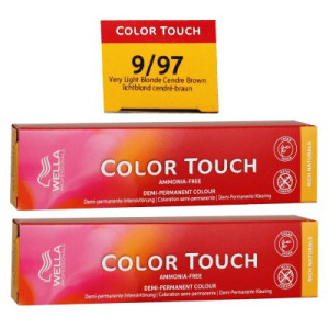 Wella Color Touch Rich Naturals 2 x 60 ml 9/97 lichtblond cendré braun