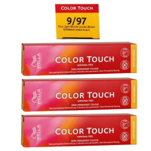 Wella Color Touch Rich Naturals 3 x 60 ml 9/97 lichtblond cendré braun