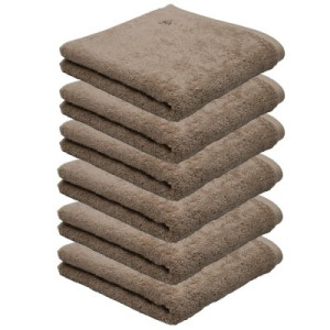 6er Ross Frottier Handtuch 4004 Vita 52 Cappuccino 50 x 100 cm Baumwolle