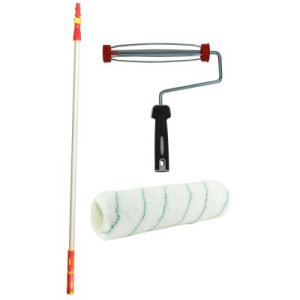 Dr. Schutz Korbbügel 25 cm Click Softgriff & Stange 150 - 300 cm & Lack-Rolle 25 cm