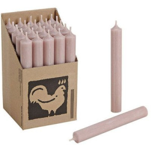 25 Stabkerzen Taupe 180 x 22 mm Kerzenfarm Kerzen Candle