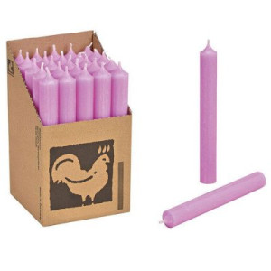 25 Stabkerzen Pastelllila - Pastel Purple 180 x 22 mm Kerzenfarm Kerzen Candle
