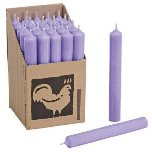 25 Stabkerzen Lavendel - Lavender 180 x 22 mm Kerzenfarm Kerzen Candle