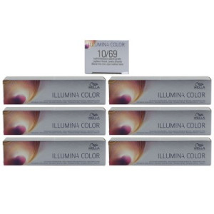 Wella Illumina 6 x 60 ml 10/69 hell lichtblond violett cendre