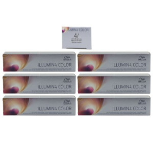 Wella Illumina 6 x 60 ml 4/ mittelbraun