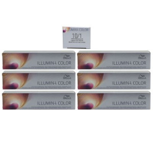 Wella Illumina 6 x 60 ml 10/1 hell lichtblond asch