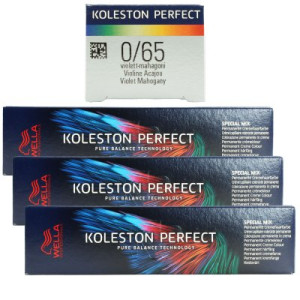 Wella Koleston Perfect ME Special Mix 3 x 60 ml 0/65 Violett Mahagoni
