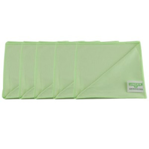 Unger MicroWipe 5 x blau Microfasertuch Glas und Fensterreinigung 60 x 80 cm
