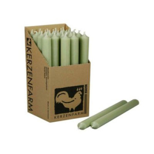 25 Stabkerzen Salbei 180 x 22 mm Kerzenfarm Kerzen Candle