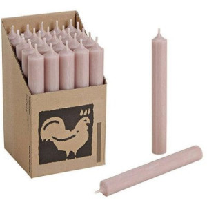 25 Stabkerzen Taupe 250 x 22 mm Kerzenfarm Kerzen Candle