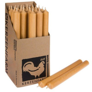 25 Stabkerzen Karamell 250 x 22 mm Kerzenfarm Kerzen Candle