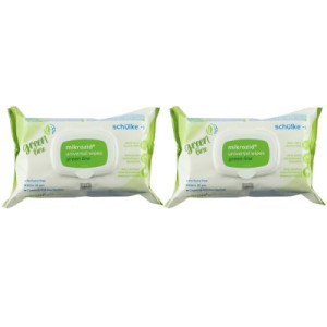 Schülke mikrozid universal wipes green line 2 x 114 Tücher Flächendesinfektion