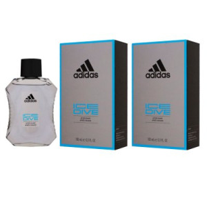 Adidas Ice Dive 2 x 100 ml Aftershave for Men After Shave Herren