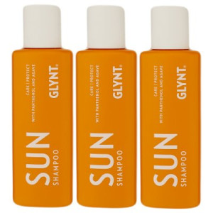 Glynt Sun Shampoo 3 x 100 ml Care & Protect Panthenol & Agave Schutz & Regeneration Vegan