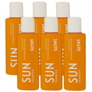 Glynt Sun Shampoo 6 x 100 ml Care & Protect Panthenol & Agave Schutz & Regeneration Vegan