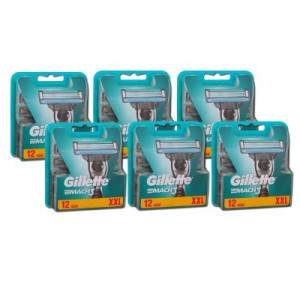 Gillette Mach3 Rasierklingen 6 x 12 Stück Klingen XXL