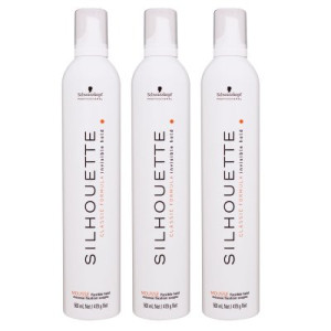 Schwarzkopf Silhouette Classic Formula 3 x 500 ml Mousse Haarschaum flexibler Halt
