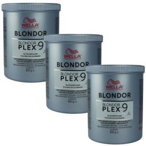 Wella Blondor BlondorPlex 3 x 800 g Blondierpulver Powder Lightener Anti Gelbstich