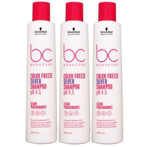 Schwarzkopf Bonacure Color Freeze 3 x 250 ml Silbershampoo