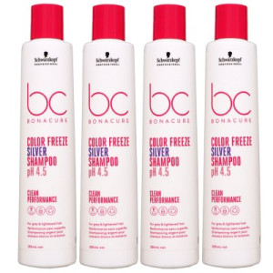 Schwarzkopf Bonacure Color Freeze 4 x 250 ml Silbershampoo