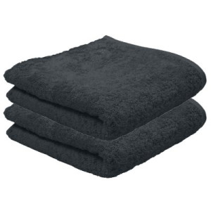 2er Ross Frottier Handtuch Badetuch 4004 Vita 87 Schiefer 70 x 140 cm Baumwolle