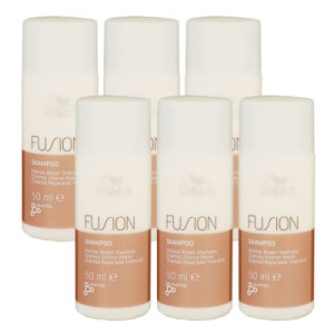 Wella Fusion Intense Repair 6 x 50 ml Shampoo Haarshampoo