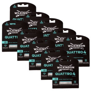Wilkinson Sword Quattro Titanium Sensitive 10 x 8 Rasierklingen Klingen