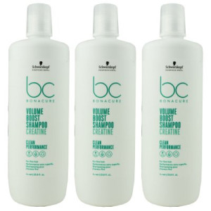 Schwarzkopf Bonacure Volume Boost 3 x 1000 ml Shampoo für feines Haar