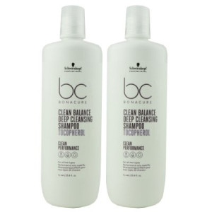 Schwarzkopf Bonacure Clean Balance 2 x 1000 ml Shampoo für alle Haartypen