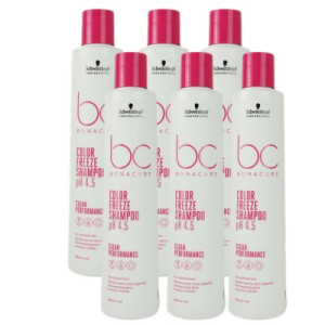 Schwarzkopf Bonacure Color Freeze 6 x 250 ml Shampoo für coloriertes Haar