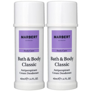 Marbert Bath & Body Classic 2 x 40 ml Cream Deodorant Creme für empfindliche sensible Haut