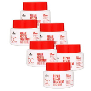 Schwarzkopf Bonacure Repair Rescue 6 x 200 ml Treatment für geschädigtes Haar